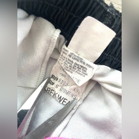 Retro Trek Wear USA Union Made Athletic Lined Shorts size Small in Pink & Black - Picture 8 of 15